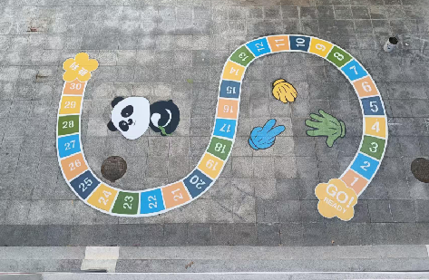 绍兴地面游戏彩绘