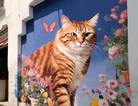 绍兴自己绘制有个性的手绘墙