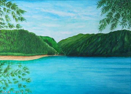 绍兴在墙绘中，如何绘画绿水青山？